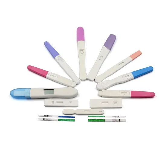 Tira de teste de gravidez HCG em uma etapa / cassete / fluxo intermediário