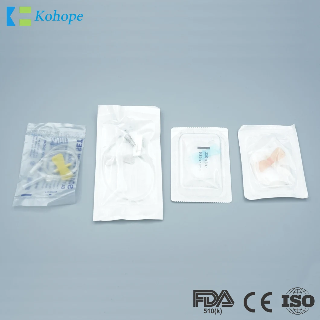 High-Quality 18g-27g Disposable Sterile Scalp Vein Set for Medical Use
