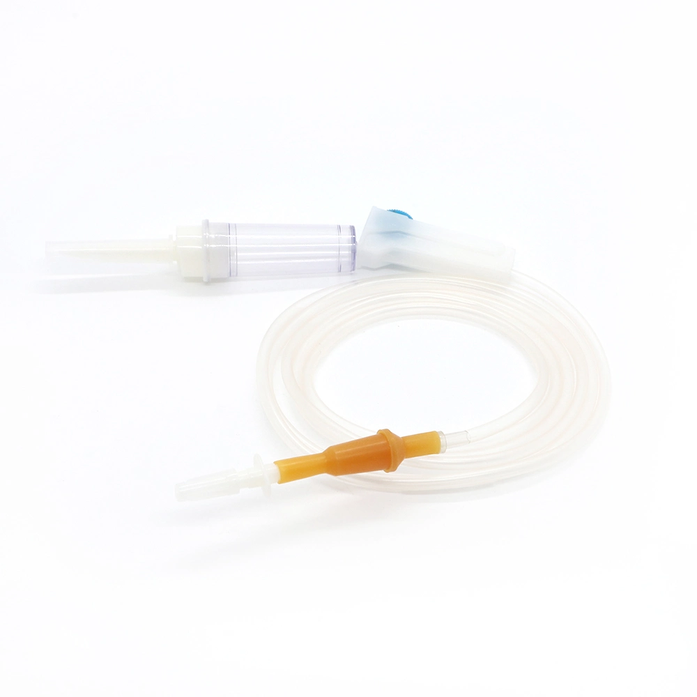Disposable Medical Sterile IV Giving Set with Hypodermic Needle IV Drip Set with Scalp Vein Needle