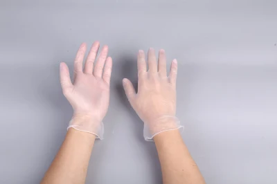 Luvas de vinil descartáveis ​​para exames médicos luvas domésticas