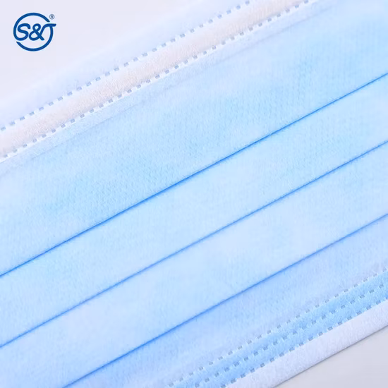 Máscara facial SJ En14683 FDA de alta qualidade 3 camadas descartável confortável máscara médica para orelha