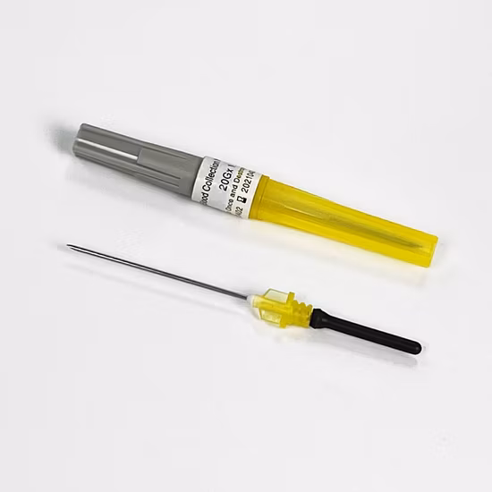 Agulha de segurança médica descartável para coleta de sangue borboleta